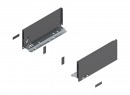 K-BLUM Legrabox K 600 mm/40 kg, Blumotion/TOB, sötétszürke OG-M, csavar