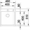 BLANCO 523392 mosogató BLANCO CLARON 400-IF / A DX nemesacél Durinox®