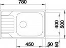 BLANCO 525121 mosogató DINAS XL 6 S Kompakt, szálcsiszolt nemesacél
