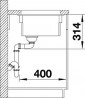 BLANCO 525154  mosogató ETAGON 500-U bazaltkerámia PuraPlus®
