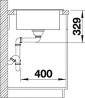 BLANCO 524870 mosogató ELON XL 8 S antracit SILGRANIT® PuraDur® excenter nélkül