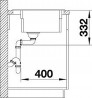 BLANCO 525186 mosogató ETAGON 8 kávé SILGRANIT® PuraDur®