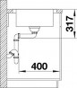 BLANCO 525120 Sink XL 6S Kompakt, szálcsiszolt nemesacél