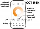 TL-távirányító CCT ROUND LED vezérlő 4-csatornás