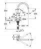 GROHE 32843002 konyhai csaptelep Eurosmart Cosmopolitan króm
