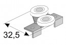 SEVROLL 10135 felső görgő Simple (18 mm-es rétegeltlemez) keret nélküli J+B