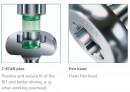 SPAX csavar 3x16 kör alakú fej, TSX, W, 4C