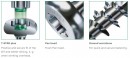 SPAX csavar 5x30 kerek fejű TSX, W, 4C,