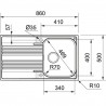FRANKE Mosogató SRX 611-86/7B 860 x 500 balos