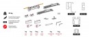 TERNO Magic2 Frame szett ajtókerethez 80kg 1500/2600 ezüst szálcsiszolt