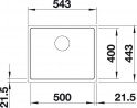 BLANCO 524107 Mosogató Subline 500-IF antracit InFino kézikönyv SilgranitPura