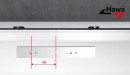 HAWA 24321 Folding Concepta felső függesztőkar összekötő elem