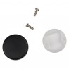 HETTICH 70051 takarósapka "A" (gömbölyű) üveghez 4-5,2 mm fekete