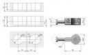 K-IF Quick 30mm munkalap összekötő csavar 52mm + műanyag ellendarab