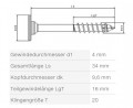 SPAX csavar 4x34/16 lapos fej T20, részleges menet, nikkel