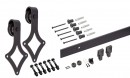 K-StrongLine Barnio készlet 2m Square csillapítás nélkül, 30-40mm fekete matt