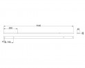 MILADESIGN csatorna Linear LN1204 ezüst