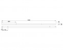 MILADESIGN csatorna Linear LN1504 ezüst