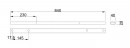 MILADESIGN csatorna Linear LN0903 ezüst