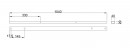 MILADESIGN csatorna Linear LN1103 ezüst