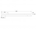 MILADESIGN csatorna Linear LN1304 ezüst