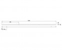 MILADESIGN csatorna Linear LN1904 ezüst