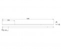 MILADESIGN csatorna Linear LN1404 antracit