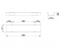 MILADESIGN csatorna függ.Linear LN0003 ezüst