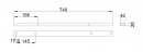 MILADESIGN csatorna Linear LN0803 antracit
