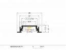 StrongLumio LED profil Groove 14 eloxált alu 2000mm