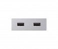 VersaPick, 2x USB, téglalap, nemesacél, spiáter
