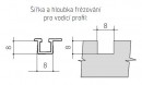 S-S03 vezető profil alu elox 2m