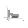 HETTICH 9135141 Sensys 8645i, üvegre, SiSy