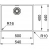 FRANKE Mosogató MRX 110-50 540 x 440mm