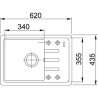 FRANKE Mosogató BSG 611-62 620 x 435 szahara