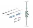 K-StrongLocks tolórudas zár cserélhető betéthez,1000 és 1200 mm rudakkal,jobbas