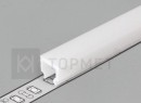 StrongLumio takaróprofil HI8 LED profilhoz rápattintós tejfehér 4,1m