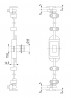 K-StrongLocks Háromutas zár cserélhető betéthez, 1000 és 1200 mm rudakkal,jobbas