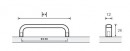 HETTICH fogantyú 9190429 Naila 103/96 barna fémes