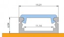 STRONG LED profil Arbona 2m ezüst elox
