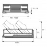 HETTICH-9132953 Amari belső fiók cipőtartóra 400 - 500 mm