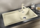 BLANCO 523876 Mosogató Zenar 5S-f fehér InFino excenterrel Silgranit PuraDur