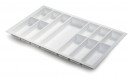 Evőeszköz tartó Classico 90 (822x474mm) szemcsés fehér