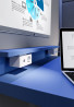 VersaQ  1x 230V, USB A+C 5V, Qi vezeték nélküli töltő, fehér, Schuko