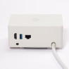 VersaQ HUB 1x 230V, 1x RJ45, USB A+C 5V, 1x HDMI, Qi töltő, fehér, Schuko