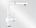 BLANCO 516692 Csaptelep Linus-s fehér kihúzható zuhany Silgranit-look