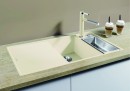 BLANCO 523490 Mosogató Axia III 6S-f szürke szikla InFino excenterrel Silgranit