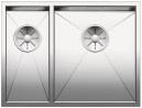BLANCO 521614 Mosogató Zerox 340/180-U selyem fényű nemesacél InFino rúd nélkül