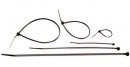 Feszítőszalag 3,6x370 mm fekete, csomagolás 100 db