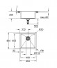 GROHE 31578SD1 Mosogató K700 45-S egy szektorral, rozsdamentes acél csiszolt